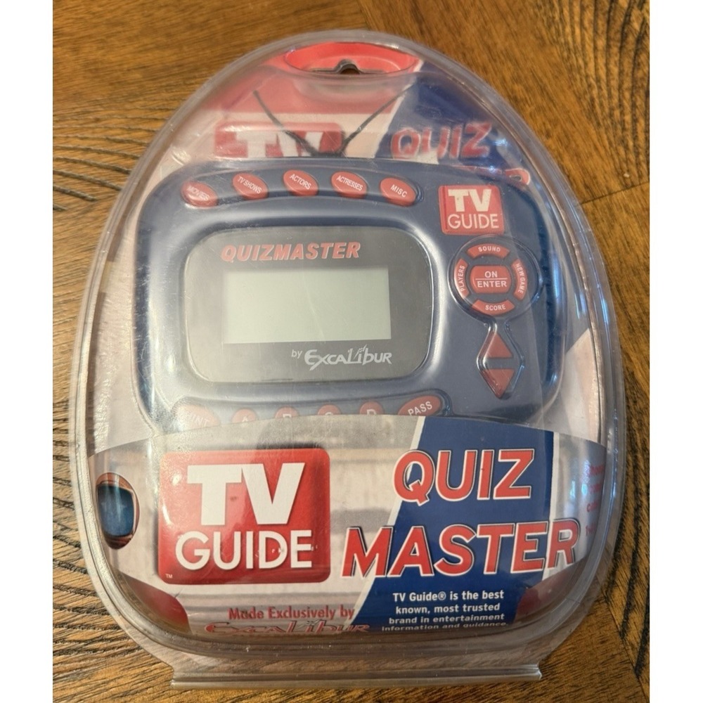 TV Guide Quiz Master Electronic Handheld Game - Excalibur - 2004 - New In Pkg